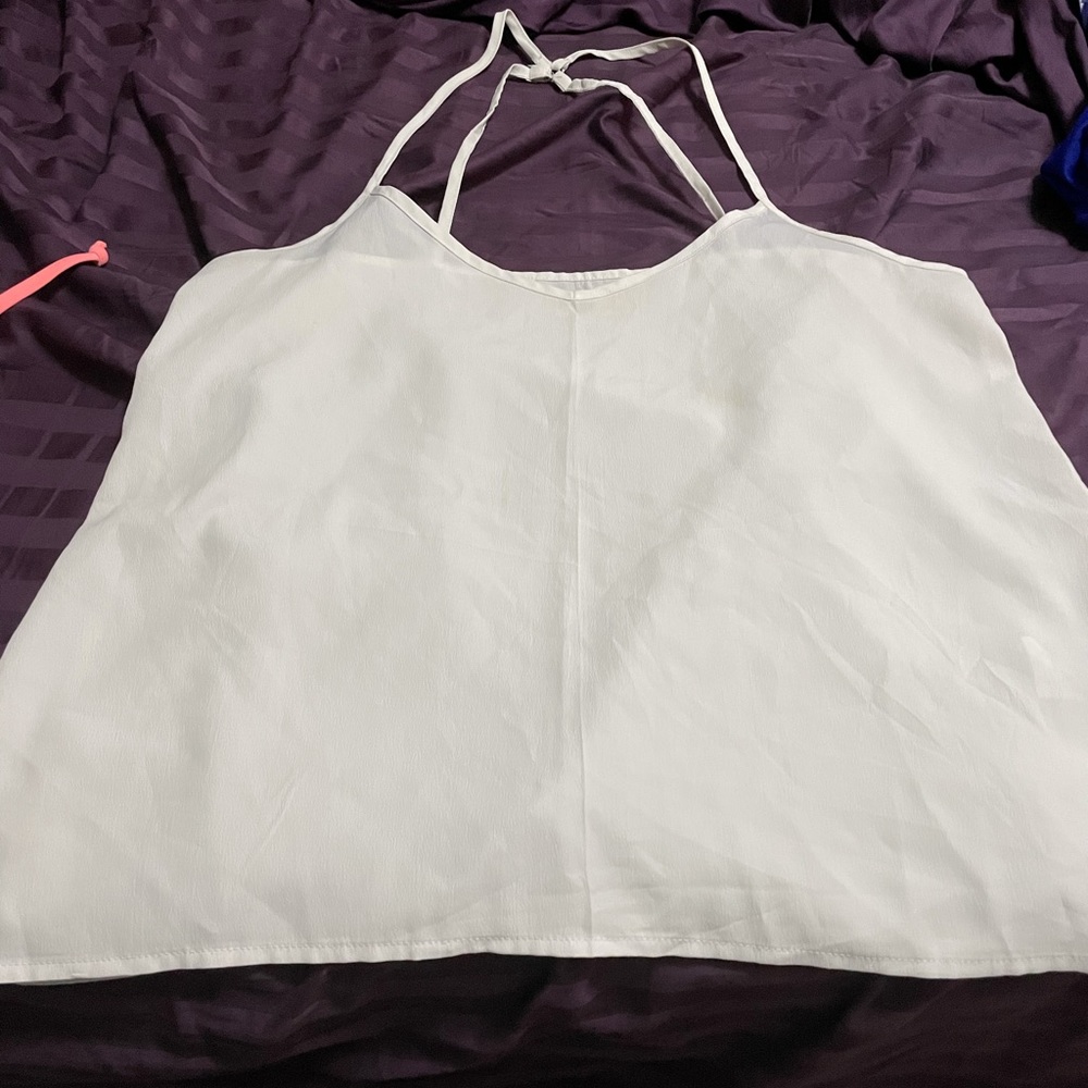 White Hollister tank top